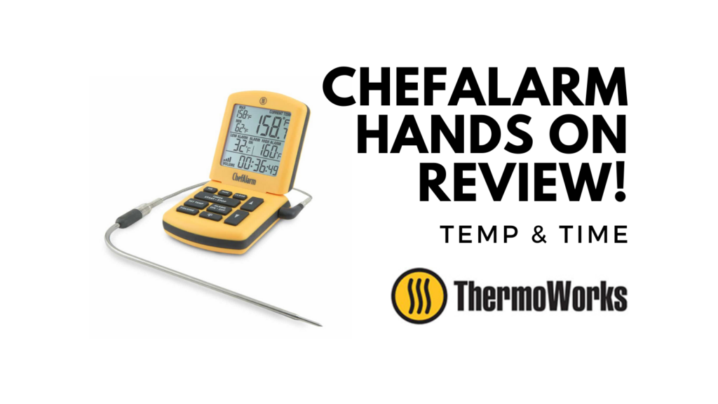 ThermoWorks ChefAlarm Meat Thermometer/Timer Yellow probe/case See