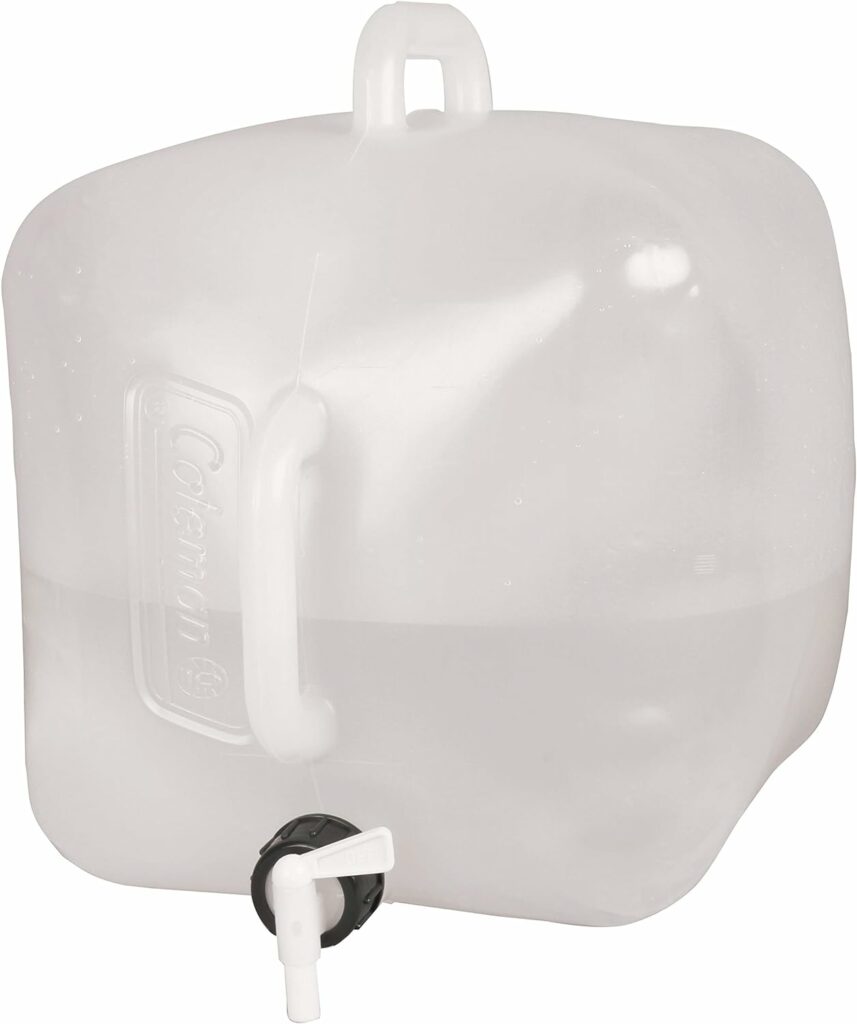 Coleman 5-Gallon Water Container with Spigot & Carry Handle, Water Carrier for Camping, Tailgating, Parties, Emergencies, & More