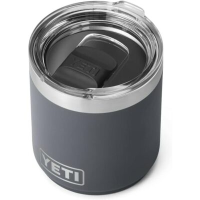 YETI Rambler 10 oz Stackable Lowball 2.0, Vacuum Insulated, Stainless Steel with MagSlider Lid, Charcoal