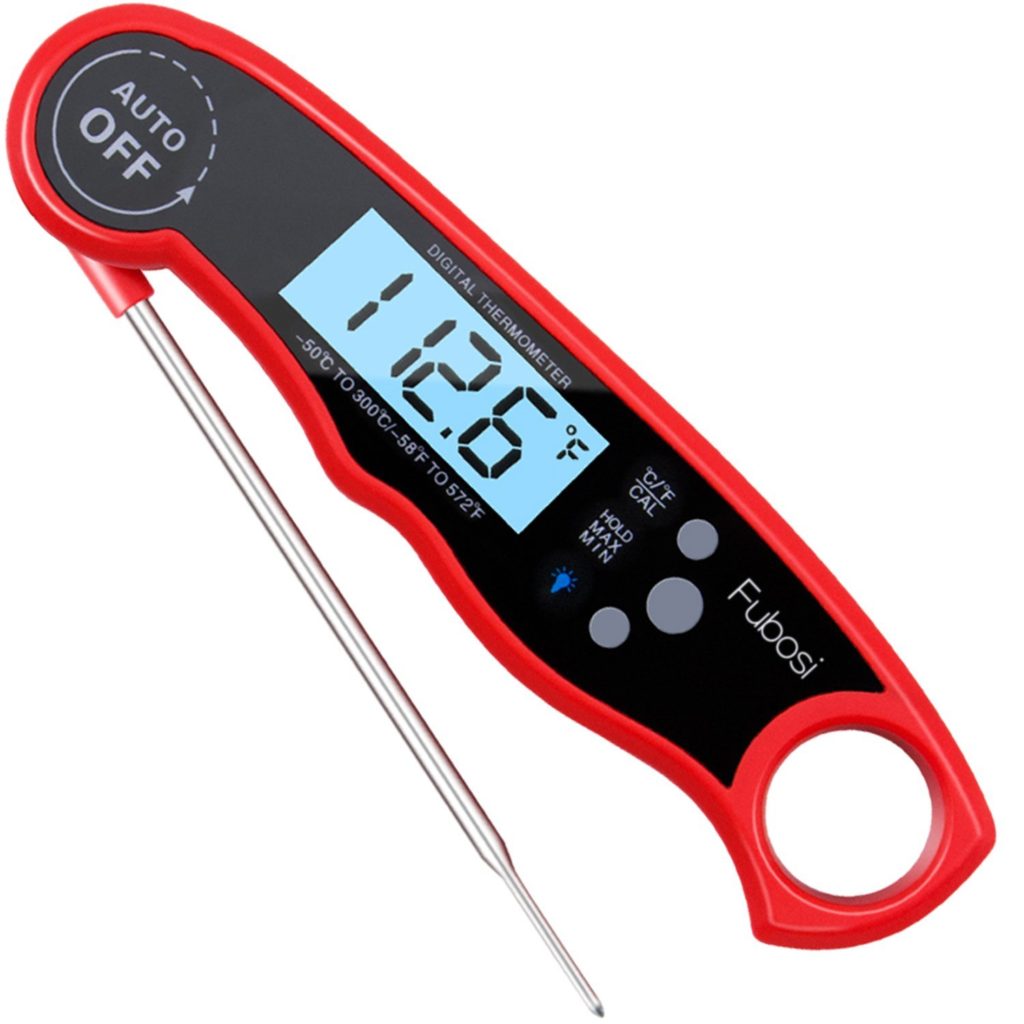 Meat Thermometer - Fubosi Digital Meat Thermometer Instant Read Food Thermometer with Calibration and Backlight Functions, Digital Cooking Thermometer for Grilling BBQ Water Milk Tea Bathing(for Baby)