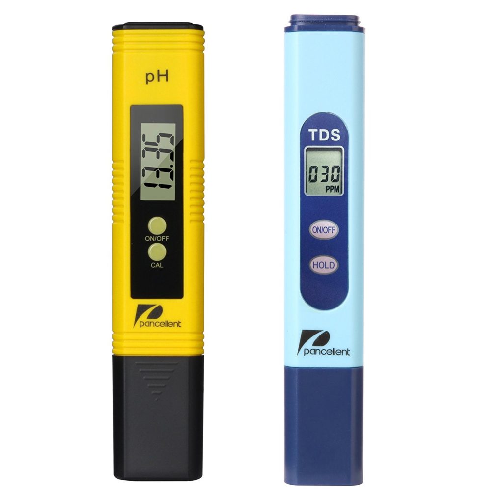 Pancellent Water Quality Test Meter TDS PH 2 in 1 Set 0-9990 PPM Measurement Range 1 PPM Resolution 2% Readout Accuracy (Yellow)