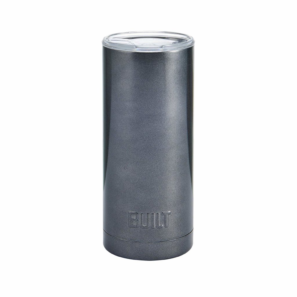 Built NY 5197073 Double Wall Stainless Steel Vacuum Insulated Tumbler, 20-Ounce, Gunmetal