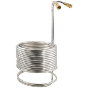 Stainless Steel Wort Chiller with Brass Fittings - 50 ft x 1/2 in WC112
