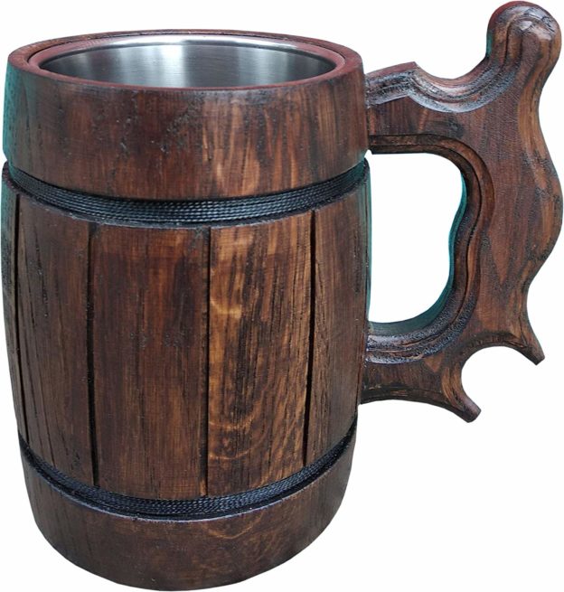 Handmade Wood Tankard w/stainless interior | Homebrew Finds