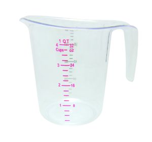 Update International (MEA-100PC) 1 Quart Plastic Measuring Cup