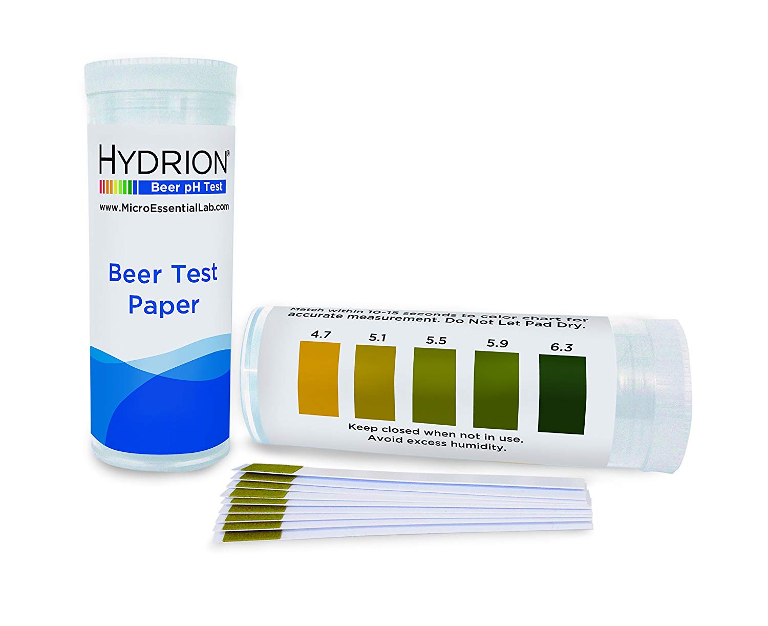 100 x Hydrion Narrow Range Beer pH Test Strips (4.7 6.3) Homebrew Finds