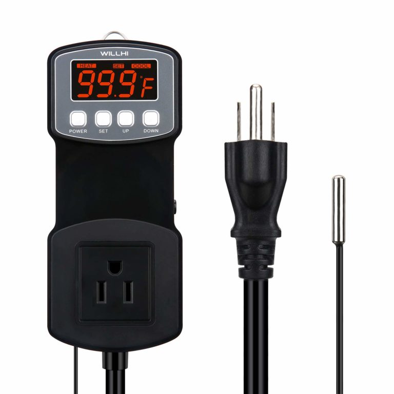 WILLHI WH-1803B Digital Temperature Controller – w/waterproof probe ...