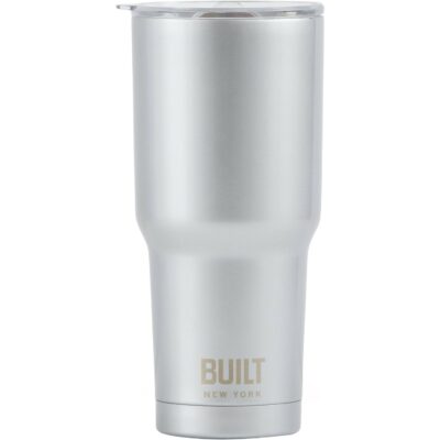 BUILT 30 Ounce Double Walled Stainless Steel Tumbler Silver 5193239