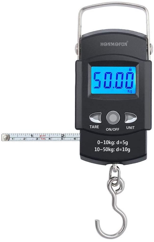 110 lb Capacity, USB Rechargeable Hanging Scale [weigh kegs, tanks