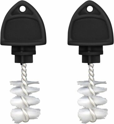 Dohia Beer Tap Plug Brushes Beer Tap Cleaner Plugs for Draft Beer Tap Stoppers Beer Faucet Cap Tap Cleaning Brushes for Restaurant Home Party Bar ST4-PJTS (black) 