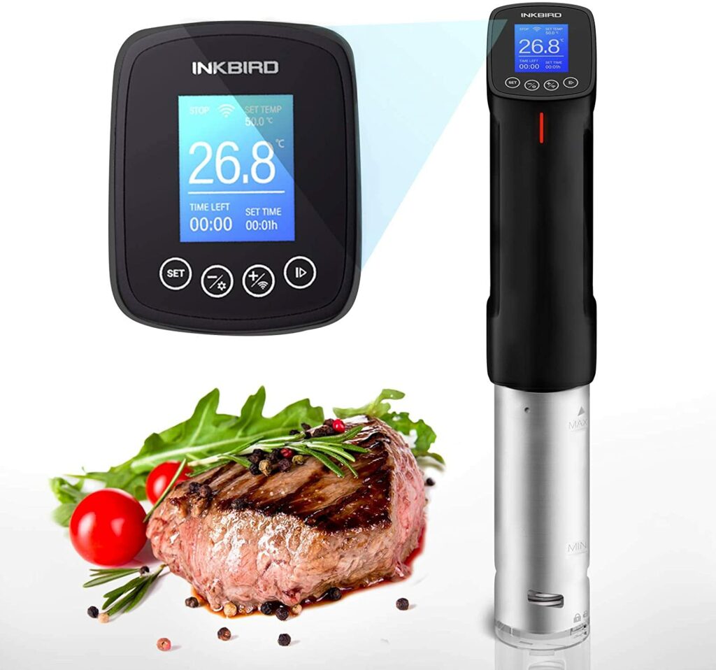 Inkbird 1,000 Watt WiFi Sous Vide Cooker [Digital Recirculating Heat ...