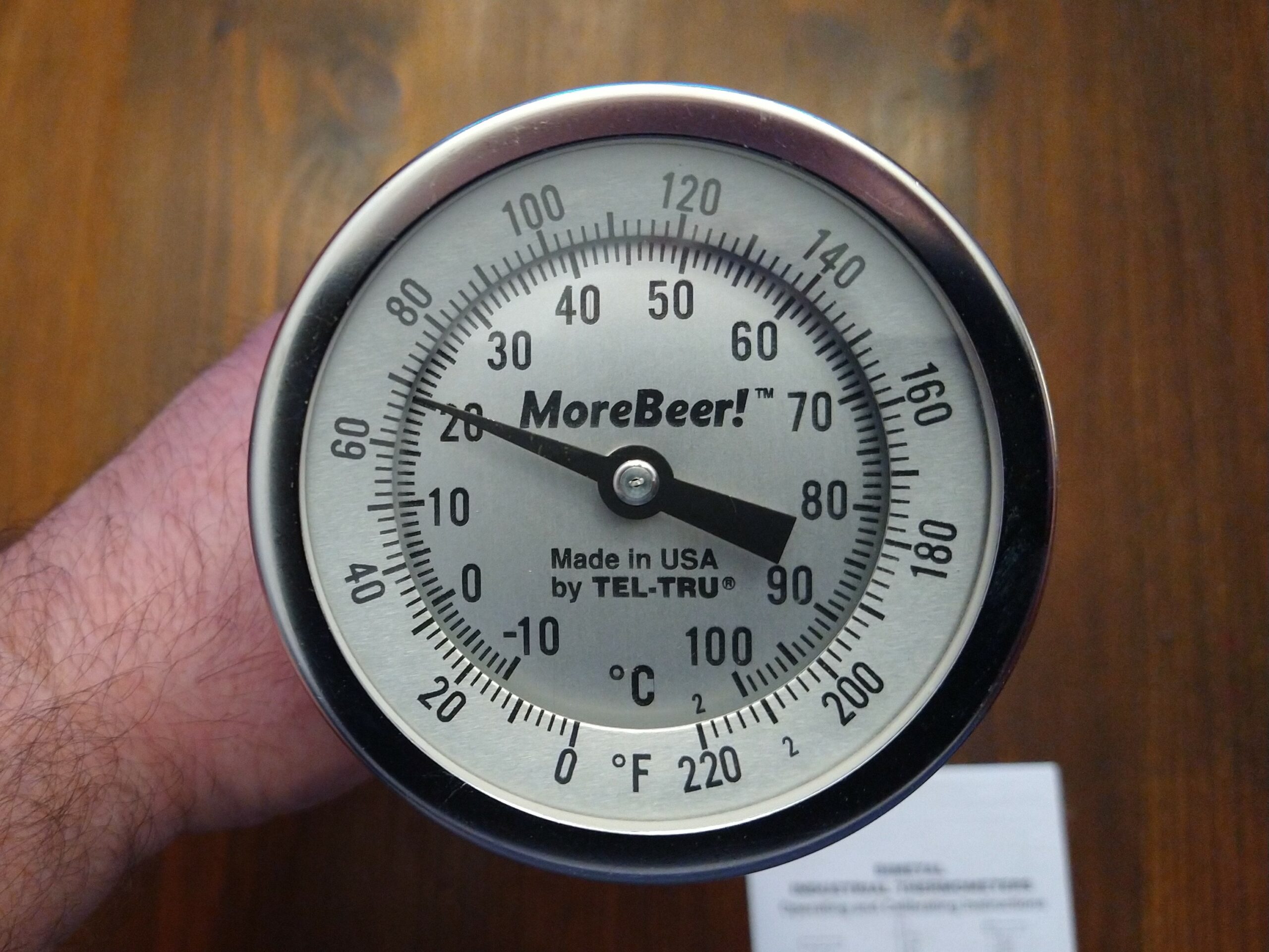 Kegco Dial Thermometer for Brew Pots