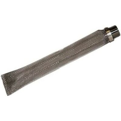 6" Stainless Steel Bazooka Screen with 1/2" MPT Fitting 6" Long
