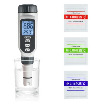 5 in 1 pH Tester for Water, Digital PH Tester Pen 0.01 High Accuracy Water  Testing Kits with ATC/EC/TDS/Temp for Hydroponic, Water Quality Monitor