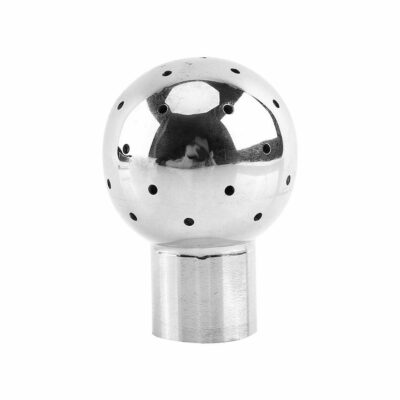 Tank Cleaning Ball, 2.36 x 1.57" Stainless Steel Fixed Spray Ball Tank Cleaning Head 1/2"BSP Thread Female Sanitary Fix Spray Ball Tank Cleaning Ball for Car Care Home Industrial (Silver)