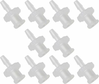 MEETOOT 10pcs Female Luer Lock 1/4" Polycarbonate Hose Barb Adapter for Laboratory Biochemical/Analytical Instruments, Food Machinery and Aquarium Equipment 