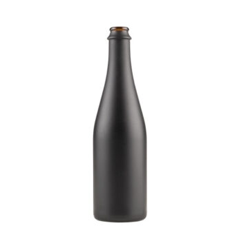 Black Matte Beer Bottles, 500 ml, Heavy Glass, Case of 12 | Homebrew Finds