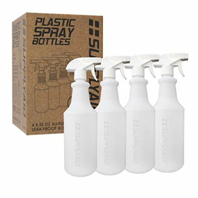 12 Pcs 32 oz Plastic Spray Bottles Heavy Duty Spraying Bottles Leak Proof  Mist Empty Water Bottle for Pets Cleaning Solutions Planting Spray Alcohol