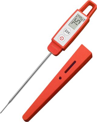 Lavatools PT09 4.5" Commercial Grade Digital Instant Read Meat Thermometer for Kitchen, Food Cooking, Grill, BBQ, Smoker, Candy, Home Brewing, and Oil Deep Frying