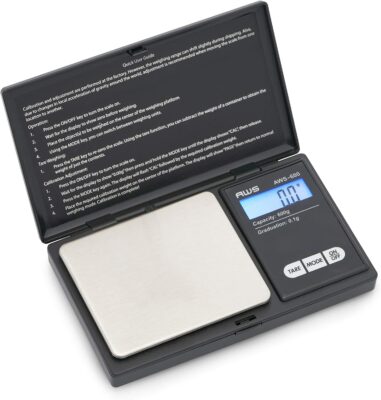 Weigh Gram Scale Digital Pocket Scale,200g x 0.01g,Digital Grams Scale,  Food Scale, Jewelry Scale Black, Kitchen Scale With100g Calibration Weight