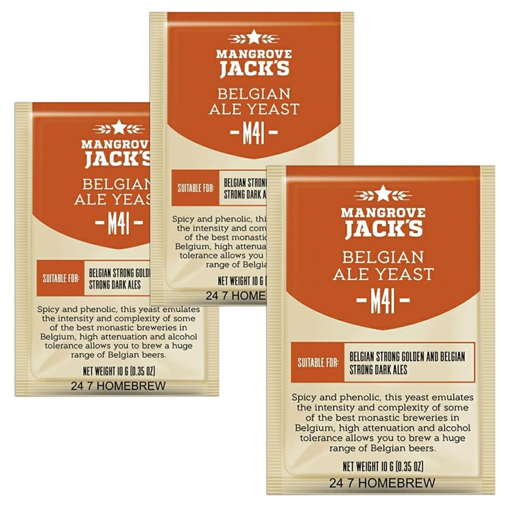 3X Mangrove Jack Yeast Belgian Ale M41 Craft Series Yeast 10g Treats 23L