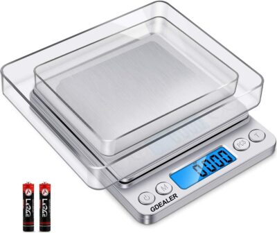 Milligram Scale (50g/ 0.001g) - Mg/Gram Scale, Precision Digital Pocket  Kitchen Scale for Powder Medicine/Jewelry/Reloading/Herb(Including  Batteries, Calibration Weights) : Home & Kitchen 