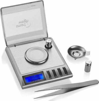 1000g/ 0.01g Small Pocket Jewelry Scale, Digital Kitchen Scale with 2  Trays, Stainless Steel Gram Scales Weight Gram and Oz, Digital Herb Scale,  Silver 