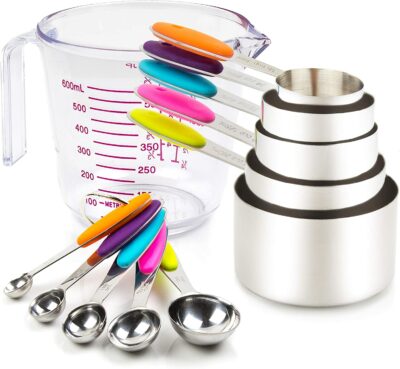 1pc, Measuring Cup With Scale, Kitchen Gadgets Ounce Cups, Measuring Cups,  Baking Tools With Graduated Ml All-in-one Measuring Cup Spoons, Kitchen Gad