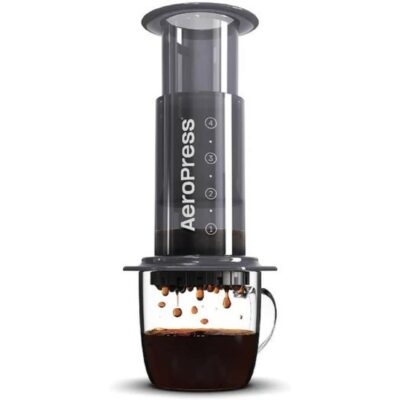 AeroPress Original Coffee and Espresso-style Maker, Barista Level Portable Coffee Maker with Chamber, Plunger, & Filters, Quick Coffee and Espresso Maker, Made in USA