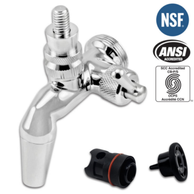 NukaTap® Stainless Steel Beer Faucet | Flow Control Gen 2 | Forward Sealing