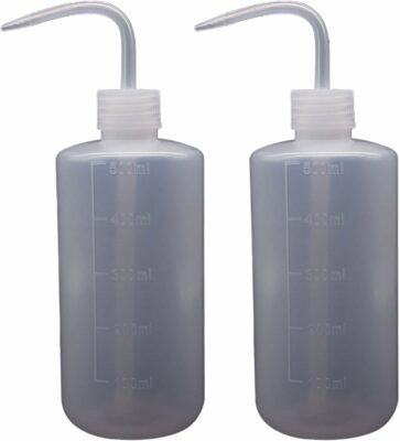 Wash Bottles 2Pcs Squeeze Bottle 500ML | 16OZ Plastic Safety Wash Bottle Watering Tools Economy Squeeze Bottle for Green Soap Cleaning Washing Bottle