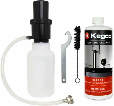 Kegco Beer Line Cleaning Kit, 1 Qt. Bottle w/ 32 oz. Cleaner 