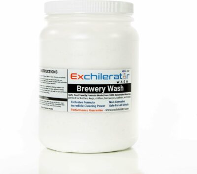 Brewery Wash Powder - Best Cleaner for Home & Craft Brewing - Suitable for Wort Chillers, Pumps, Kettles & All Surfaces - 4 lb - Made in USA 