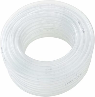 DAVCO 3/16" ID x 25ft Clear Vinyl Tubing, Low Pressure Flexible PVC Tubing, Heavy Duty UV Chemical Resistant Lightweight Plastic Vinyl Hose, BPA Free and Non Toxic 