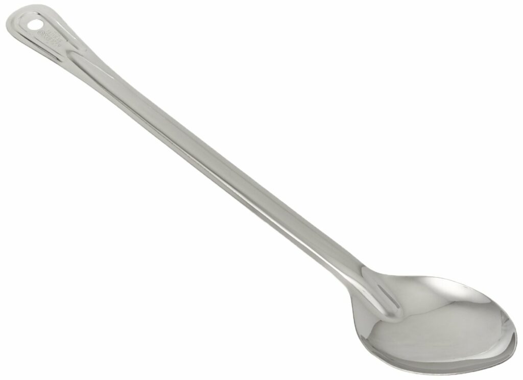 Winco BSOT-18 Stainless Steel Basting Spoon, Medium 