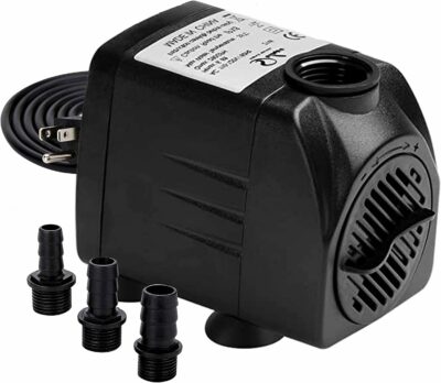 Simple Deluxe Submersible Water Pump for Fish Tank, Hydroponics, Aquaponics, Fountains, Ponds, Statuary, Aquariums & Inline, Black
