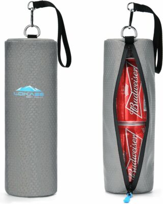 Insulated Golf Cooler Bag, Portable Camping Cooler Case, Unisex Soft Waterproof Beer Sleeve for Drinks/Bottled Water/Umbrella, for Daily Work/Travel/Hiking 