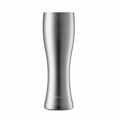 LocknLock Beer Tumbler Stainless Steel Double Wall Insulated, 19oz/560ml, Silver 