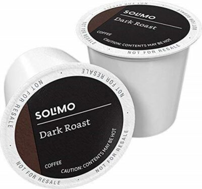 Amazon Brand - Solimo Dark Roast Coffee Pods, Compatible with Keurig 2.0 K-Cup Brewers 100 Count(Pack of 1) 