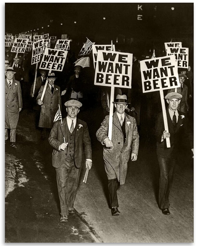 We Want Beer Prohibition Photo - Vintage Wall Art - 11x14 Unframed Art Speakeasy Prohibition Decor Vintage Art Print