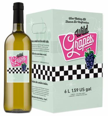 Wild Grapes Premium DIY Wine Making Kits - Sauvignon Blanc Style - Makes Up to 30 x 750mL Bottles, 6 Gallons of Wine 