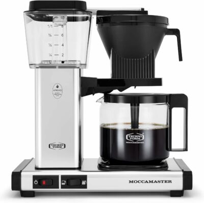 Technivorm Moccamaster 53941 KBGV Select 10-Cup Coffee Maker, Polished Silver, 40 ounce, 1.25l 