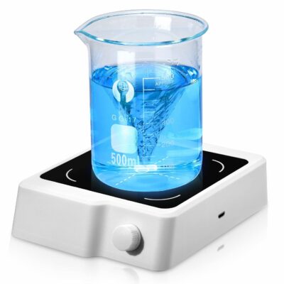 Magnetic Stirrer w/Stir Bar, 2000mL Stir Plate, 2000RPM Magnetic Stir Plate, Magnetic Mixer White (NO Heating) 