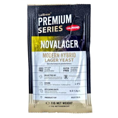 LalBrew NOVALAGER Modern Hybrid Beer Yeast 11g Packet Danstar Nova Lager Lallemand Premium Series Dry Brewers Yeast
