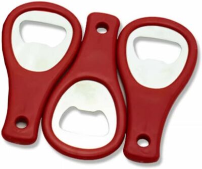 Small Bartenders Beer Bottle Opener - Pack of 3 - Personalized Gadget Cute Travel Speed Keychain Bottle Opener for Men and Women
